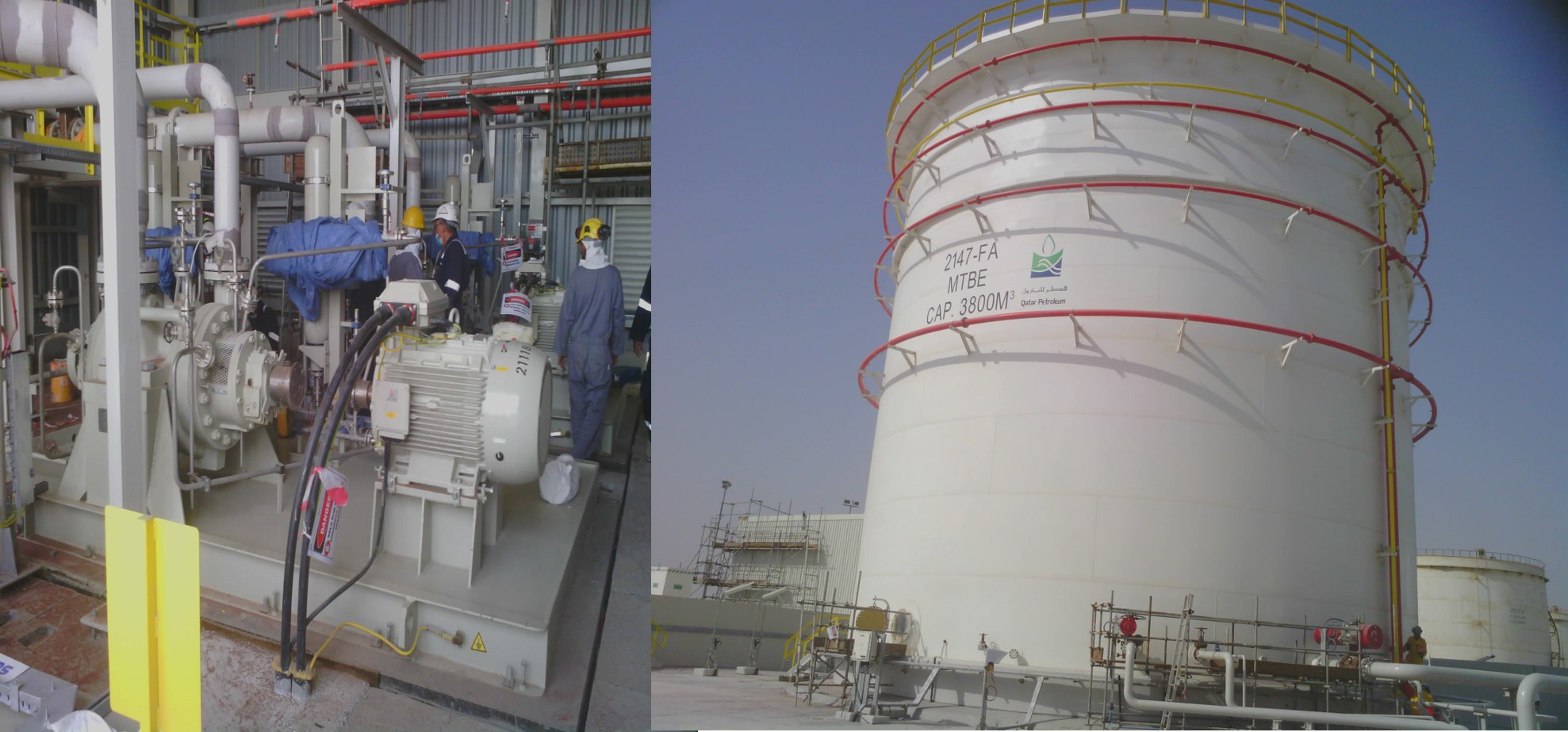 [Translate to English:] Feed & Epic for MTBE tanks & Pipeline between QAFAC and QP Refinery