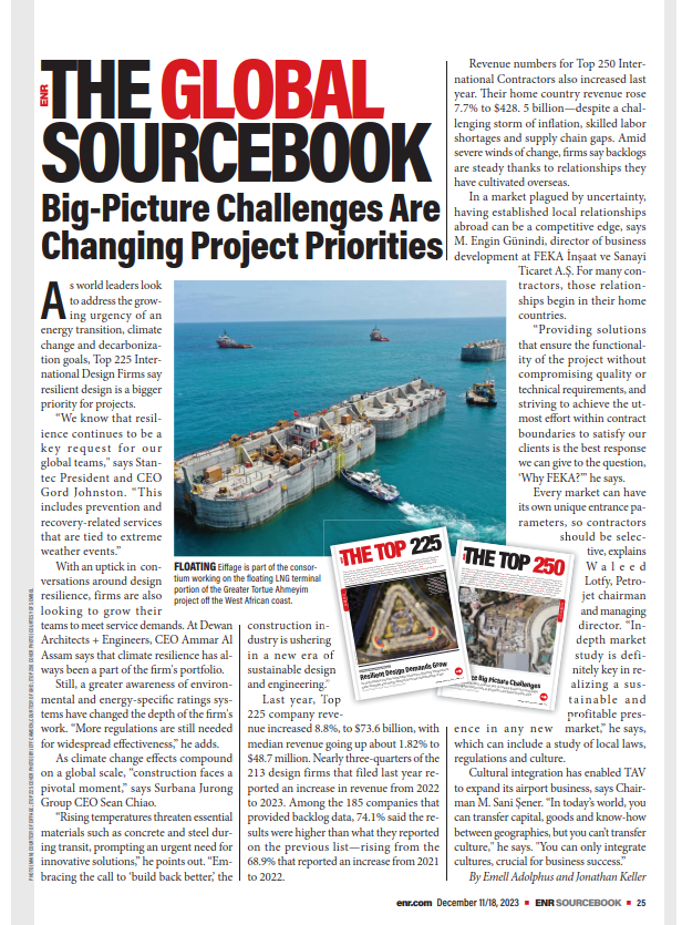Cover of the ENR Global Sourcebook Survey