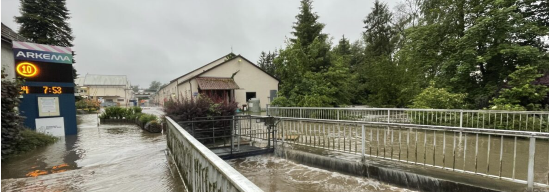 Hochwasser Arkema 2024